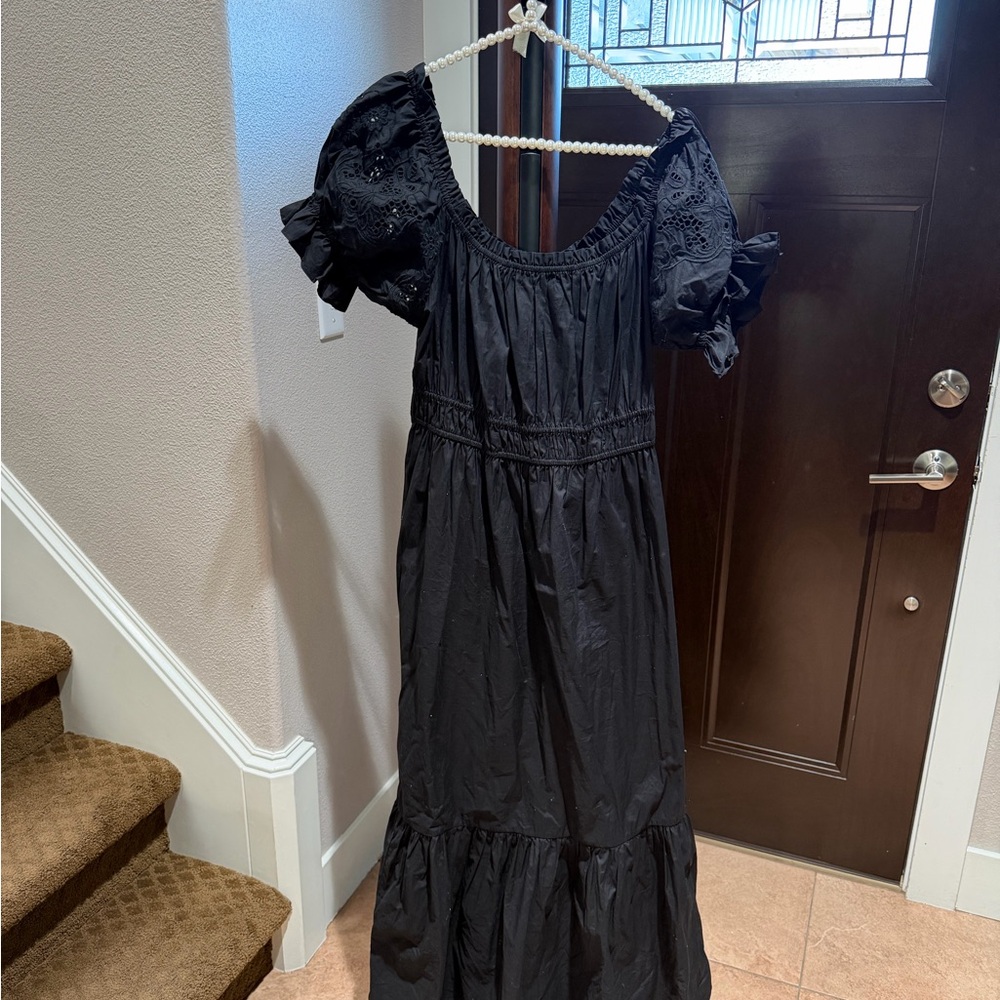 H&M Black Midi Dress